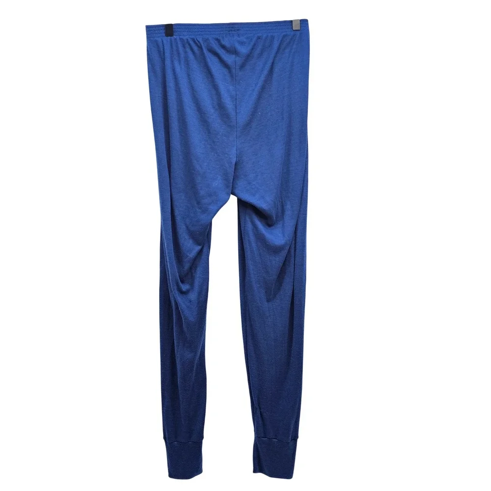 REI Mens Tall Large Blue Thermal Base Layer Pants Long Johns‎ Polyester USA Made